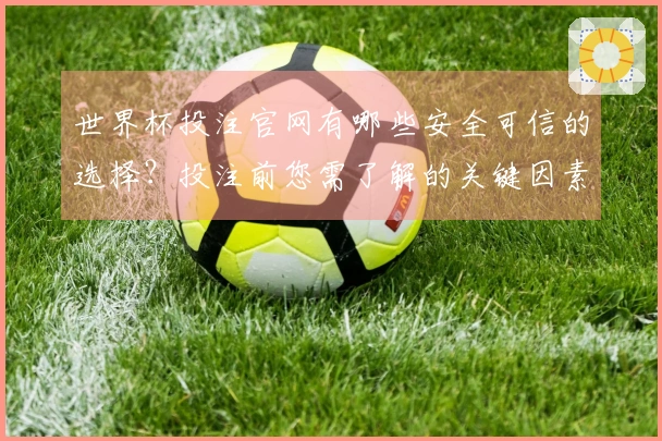 世界杯投注官网有哪些安全可信的选择？投注前您需了解的关键因素